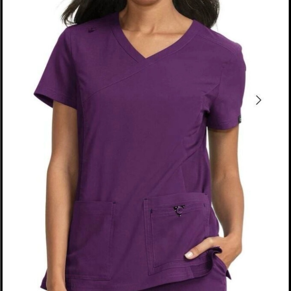 Scrubstar Women's V-Neck Purple Top